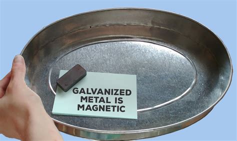 galvanized magnetic metal sheet|is zinc plated steel magnetic.